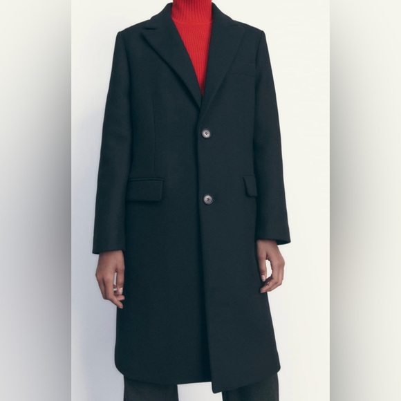 Zara Wool Menswear Style Coat Limited Edition Size XS - Picture 2 of 10